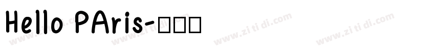 Hello PAris字体转换